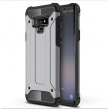 Силиконов гръб TPU Spigen Hybrid с твърда част за Samsung Note 9 - тъмно сив