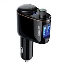 FM Wireless transmiter BASEUS Locomotive CCALL-TRH01 Bluetooth 4.2 / 2xUSB, QC 3.4A / FM трансмитер за кола