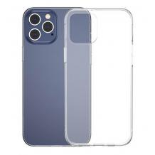 Луксозен силиконов гръб BASEUS Simple Series за Apple iPhone 12 Pro Max 6.7"' - прозрачен