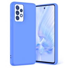 Луксозен силиконов калъф / гръб / Nano TPU за Samsung A72 5G - син