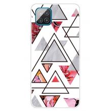 Луксозен силиконов калъф / гръб / TPU Marble за Samsung A12