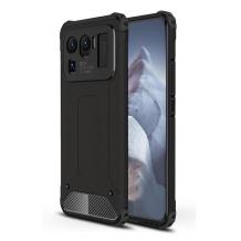 Силиконов гръб TPU Spigen Hybrid с твърда част за Xiaomi Mi 11 Ultra - черен