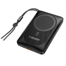 Универсална външна батерия Veger Magnetic Wireless MagSafe Power Bank - 10000mAh PD QC3.0 3A 20W Magnetic 15W Wireless Fast Charging Power BankS20 (W1151)