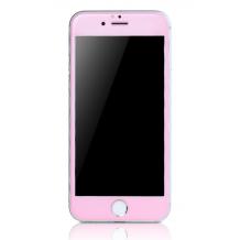 Ultra Thin 3D full cover Tempered glass screen protector Remax Color Series за Apple iPhone 6 / iPhone 6S / Ултра тънък извит стъклен скрийн протектор Remax 0.2mm за дисплей на Apple iPhone 6 / iPhone 6S - розов