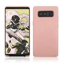 Силиконов калъф / гръб / TPU за Samsung Note 8 N950 - светло розов / мат