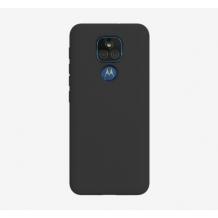 Силиконов калъф / гръб / TPU за Motorola Moto E7 Plus - черен / мат