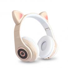 Стерео LED слушалки Bluetooth Cat Ear CT-86 / Wireless Headphones / безжични LED слушалки Cat Ear CT-86