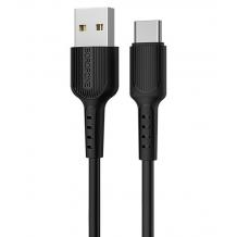 USB кабел за зареждане и пренос на данни / Type C USB кабел BOROFONE BX16 1m. FAST