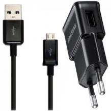 Оригинално зарядно устройство 220V с micro USB кабел 1А за Samsung