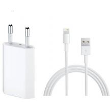 Оригинално зарядно / адаптер / 220V за Apple iPhone X - бяло