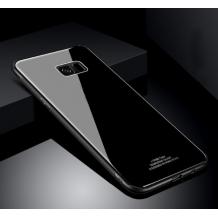 Луксозен стъклен твърд гръб за Samsung J4 Plus 2018 - черен