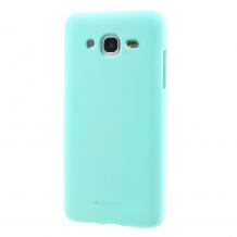 Луксозен силиконов калъф / гръб / TPU Mercury GOOSPERY Soft Jelly Case за Samsung J3 / J3 2016 J320 - мента