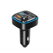 FM Трансмитер за кола XO BCC08 с Bluetooth MP3 и зарядно за кола 3.1A