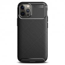 Луксозен силиконов калъф / гръб / TPU Auto Focus за Apple iPhone 12 Pro Max 6.7" - черен / Carbon