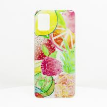 Луксозен силиконов калъф / гръб / TPU за Samsung S10 Lite / A91 - Summer / малини