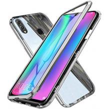 Магнитен калъф Bumper Case 360° FULL за Xiaomi Redmi Note 7- прозрачен / сребриста рамка