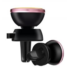 Магнитна универсална стойка за кола HOCO CA3 Air Vent - черна с розово