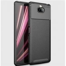 Луксозен силиконов калъф / гръб / TPU Auto Focus за Sony Xperia 10 / XA3 - черен / Carbon