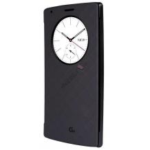 Оригинален калъф Flip Cover S-View / Quick Circle Case за LG G4 - черен