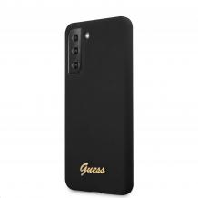 Силиконов гръб Guess за Samsung S21 Plus - черен