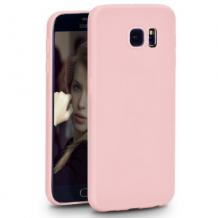 Ултра тънък силиконов калъф / гръб / TPU Ultra Thin Candy Case за Samsung S6 G920 - розов / матУлтра тънък силиконов калъф / гръб / TPU Ultra Thin Candy Case за Samsung S6 G920 - розов / мат
