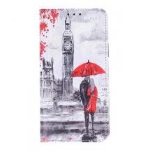 Кожен калъф Flip тефтер Magnet Book за Samsung A40 - Lovers in London