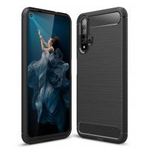 Силиконов калъф / гръб / TPU за Huawei Honor 20 - черен / carbon