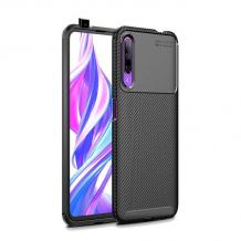 Луксозен силиконов калъф / кейс / TPU Auto Focus за Huawei P Smart Pro - черен / Carbon