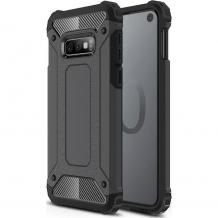 Силиконов гръб TPU Spigen Hybrid с твърда част за Samsung S10 - черен