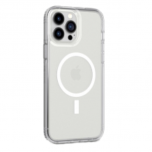 Силиконов калъф / гръб / Clear Case MagSafe за Apple iPhone 15 Pro Max (6.7) - прозрачен