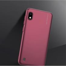 Оригинален силиконов калъф / гръб / TPU X-LEVEL Guardian Series за Samsung A10 - бордо