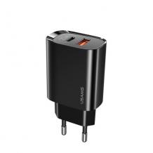 Зарядно устройство 220V USAMS CC121 PD3+QC3 20W