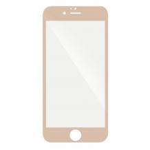 5D full cover Tempered glass Full Glue screen protector Apple iPhone 6 / iPhone 6S / Извит стъклен скрийн протектор с лепило от вътрешната страна за Apple iPhone 6 / iPhone 6S - златист