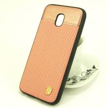Луксозен кожен твърд гръб AIRBIRD със силиконов кант за Samsung J3 2017 J330