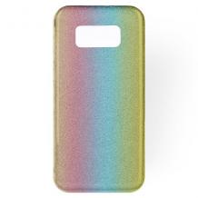 Силиконов калъф / гръб / TPU Glitter Case за Samsung S8 Plus G955 - брокат / Rainbow