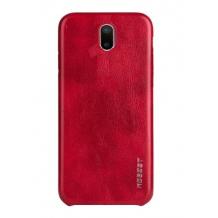 Луксозен гръб MOBEST Elite за Samsung J5 2017 J530 - кожен / червен