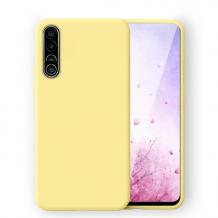 Луксозен силиконов калъф / гръб / Nano TPU за Samsung A50/A30s/A50s - жълт