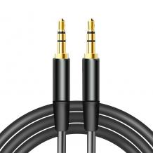 AUX Кабел Maxlife мъжко 3.5 мм - мъжко 3.5 мм 1м - Черен