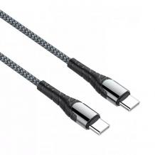 Кабел USB Ldnio плетен Type-C to Type-C 1м 65W