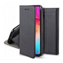 Кожен калъф Magnet Book със стойка за Motorola Moto G72 - черен