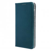 Кожен калъф Magnet Book със стойка за Samsung A13 4G – тъмнозелен
