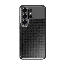 Луксозен силиконов калъф / гръб / кейс за Samsung S26 Ultra - черен / Carbon