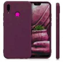 Силиконов калъф / гръб / TPU за Huawei P Smart Z - лилав / мат
