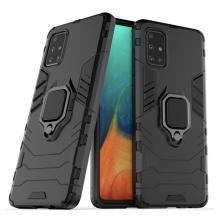 Удароустойчив гръб със стойка и магнитно захващане за Samsung A71 – черен