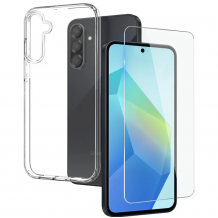 Комплект Прозрачен Кейс и Стъклен Протектор за Samsung A36