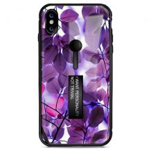Луксозен гръб с подвижен пръстен/държач за Samsung J6 Plus 2018