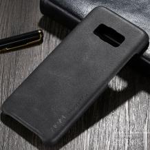 Оригинален кожен гръб X-level Vintage Series за Samsung Note 8 N950 - черен