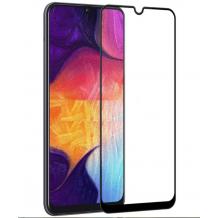 3D full cover Tempered glass screen protector Samsung M20 / Извит стъклен скрийн протектор Samsung M20 - черен