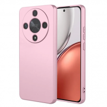 Силиконов калъф / гръб / за Honor Magic8 lite / Honor Magic 8 lite / Honor X9d / Honor X70 - розов кейс със защита за камерата