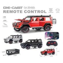 Метален джип Mercedes G-Class с радиоконтрол, пушек и отварящи се врати – 1:22